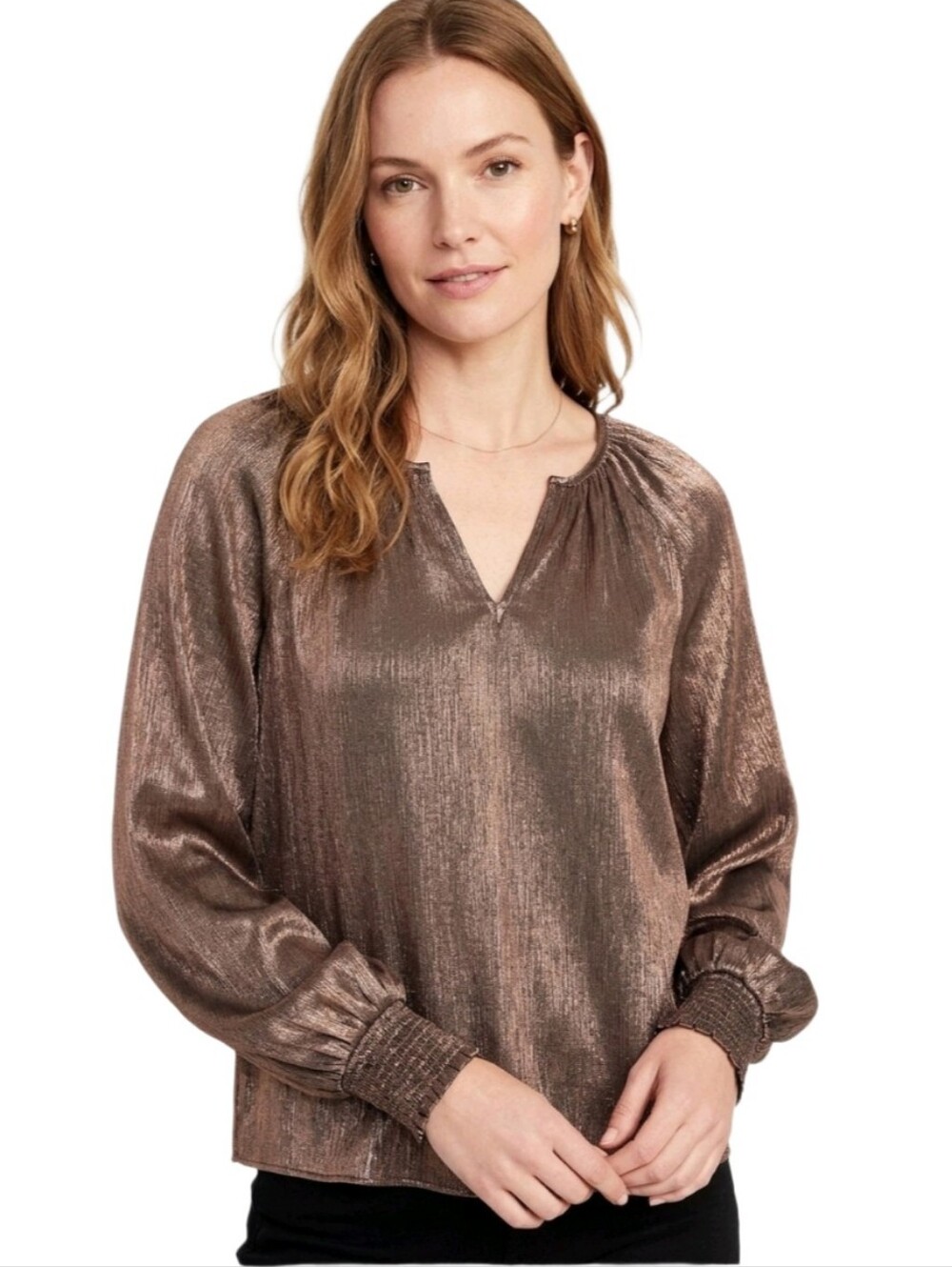 Express Metallic top XS bronze